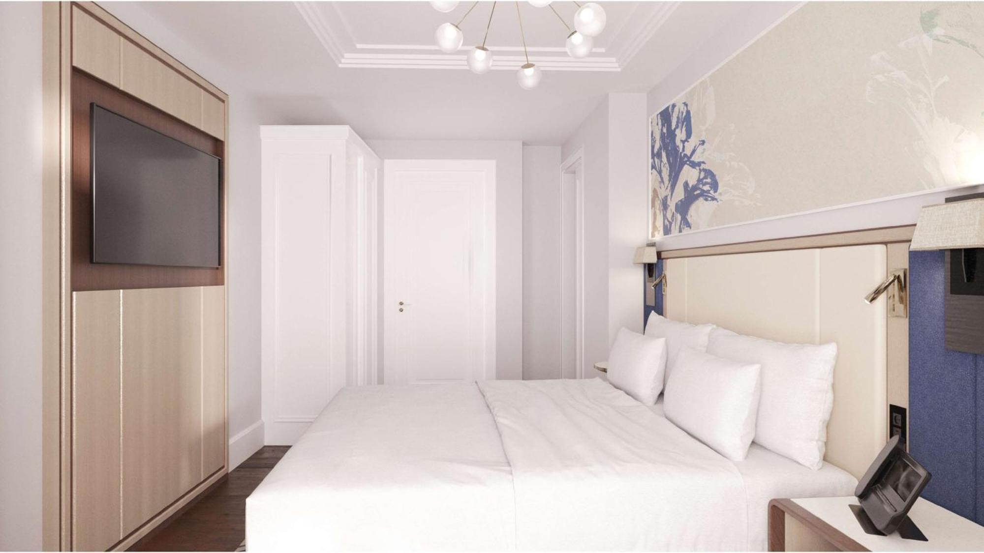 Hilton Mall Of Stambuł Zewnętrze zdjęcie A bedroom in the new hotel