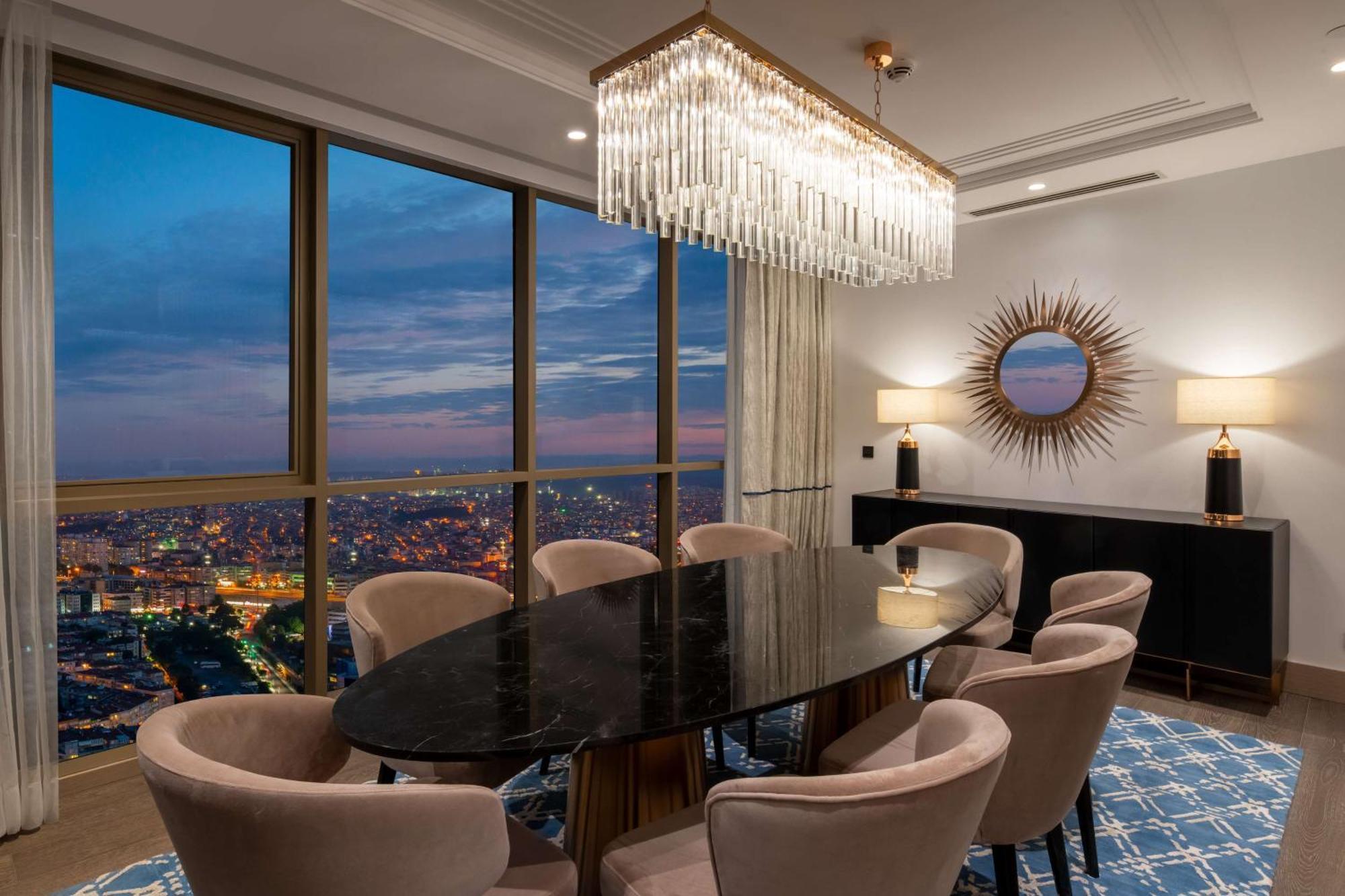 Hilton Mall Of Stambuł Zewnętrze zdjęcie A dining room in a penthouse